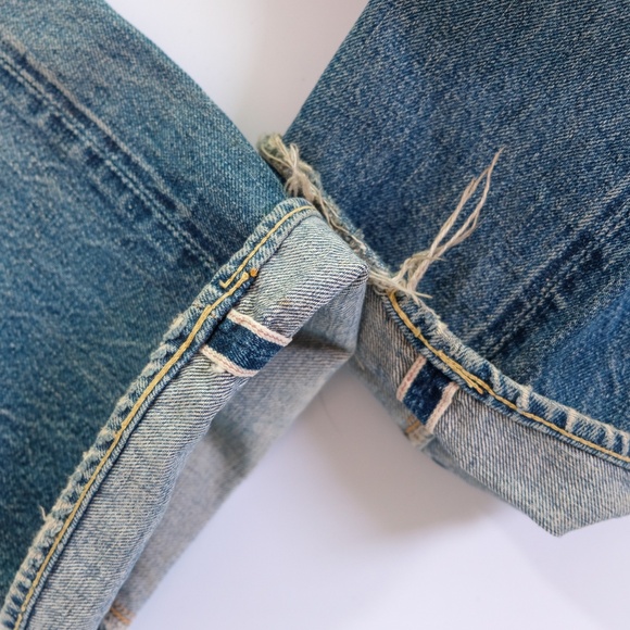 Vintage sewing chop by john bull selvedge distressed jeans (japan) - Picture 8 of 10